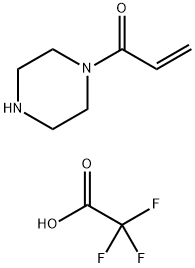 1-(哌嗪-1-基)丙-2-烯-1-酮 2,2,2-三氟乙酸盐 结构式