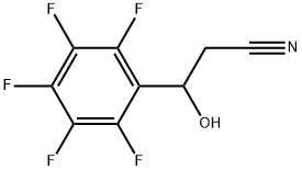 2,3,4,5,6-Pentafluoro-β-hydroxybenzenepropanenitrile 结构式