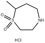 7-methyl-1,4-thiazepane-1,1-dione hydrochloride 结构式