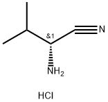 (R)-2-氨基-3-甲基丁腈盐酸盐 结构式