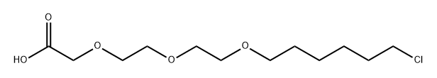 氯-C6-二聚乙二醇-O-乙酸 结构式