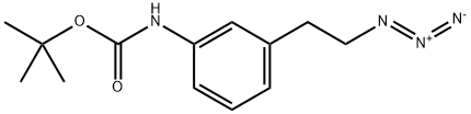 Carbamic acid, [3-(2-azidoethyl)phenyl]-, 1,1-dimethylethyl ester (9CI) 结构式