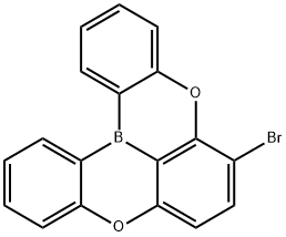 8-溴-5,9-二氧杂-13B-硼萘并[3,2,1-DE]蒽 结构式