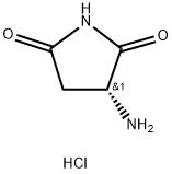 (R)-3-氨基吡咯烷-2,5-二酮盐酸盐 结构式