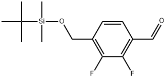 4-[[[(1,1-dimethylethyl)dimethylsilyl]oxy]methyl]-2,3-difluorobenzaldehyde 结构式