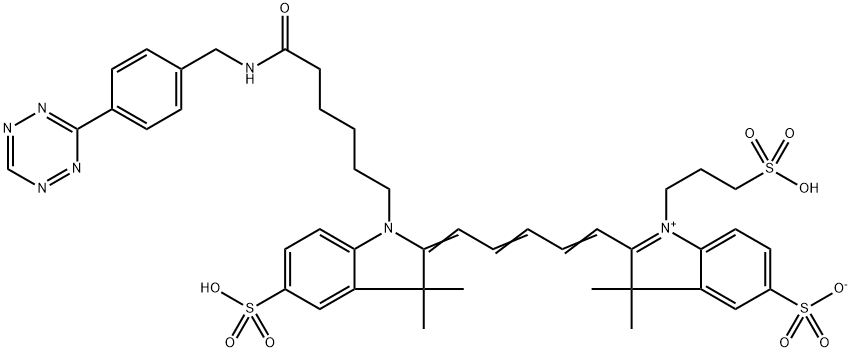 水溶性花青素CY5四氮杂苯 结构式
