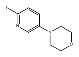 4-(6-fluoropyridin-3-yl)morpholine 结构式