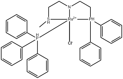 Dichloro[N-[2-(diphenylphosphino-κP)ethyl]-2-(methylthio-κS)ethanamine-κN](triphenylphosphine) ruthenium 结构式