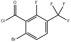 6-bromo-2-fluoro-3-(trifluoromethyl)benzoyl chloride 结构式