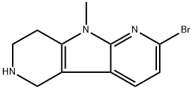 2-溴-9-甲基-6,7,8,9-四氢-5H-吡咯并[2,3-B:4,5-C']二吡啶 结构式