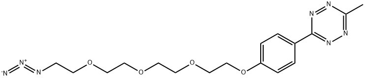 METHYLTETRAZINE-PEG4-AZIDE 结构式