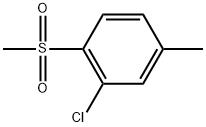 2-Chloro-4-methyl-1-(methylsulfonyl)benzene 结构式