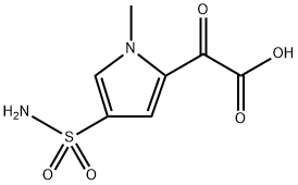 2-(1-甲基-4-氨磺酰基-1H-吡咯-2-基)-2-氧代乙酸 结构式