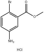 methyl 5-amino-2-bromobenzoate hydrochloride 结构式