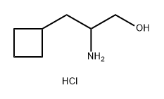 2-氨基-3-环丁基丙-1-醇(盐酸盐) 结构式