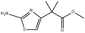 甲基 2-(2-氨基噻唑-4-基)-2-甲基丙酯 结构式