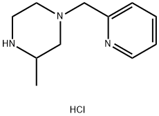 3-methyl-1-(pyridin-2-ylmethyl)piperazine trihydrochloride 结构式
