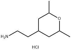 2-(2,6-二甲基四氢-2H-吡喃-4-基)乙胺盐酸盐 结构式