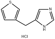 4-[(thiophen-3-yl)methyl]-1H-imidazole hydrochloride 结构式