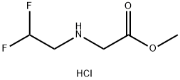 methyl 2-[(2,2-difluoroethyl)amino]acetate hydrochloride 结构式