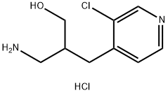 3-amino-2-[(3-chloropyridin-4-yl)methyl]propan-1-ol dihydrochloride 结构式