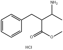 methyl 3-amino-2-benzylbutanoate hydrochloride 结构式