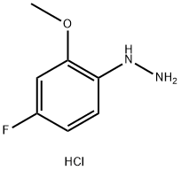 (4-Fluoro-2-methoxyphenyl)hydrazine Dihydrochloride 结构式