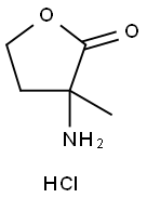 3-氨基-3-甲基二氢呋喃-2(3H)-酮盐酸盐 结构式