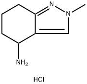 2-methyl-4,5,6,7-tetrahydro-2H-indazol-4-amine Dihydrochloride 结构式