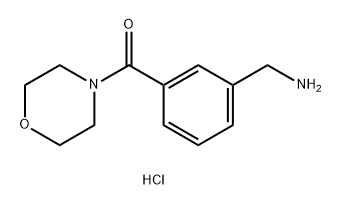 3-(吗啉-4-羰基)苯基]甲胺盐酸 结构式