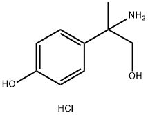 4-(2-amino-1-hydroxypropan-2-yl)phenol hydrochloride 结构式