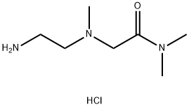 2-[(2-aminoethyl)(methyl)amino]-N,N-dimethylacetamide dihydrochloride 结构式