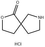 2-OXA-7-AZASPIRO[4.4]NONAN-1-ONE HYDROCHLORIDE 结构式
