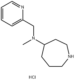 N-methyl-N-[(pyridin-2-yl)methyl]azepan-4-amine trihydrochloride 结构式