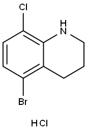 5-溴-8-氯-1,2,3,4-四氢喹啉(盐酸盐) 结构式