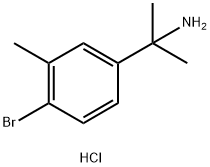 2-(4-溴-3-甲基苯基)丙-2-胺盐酸盐 结构式