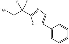 2,2-difluoro-2-(5-phenyl-1,3-oxazol-2-yl)ethan-1-amine 结构式