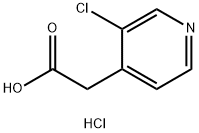 2-(3-chloropyridin-4-yl)acetic Acid hydrochloride 结构式