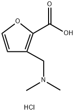 3-((二甲氨基)甲基)呋喃-2-羧酸盐酸盐 结构式