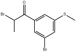 2-Bromo-1-(3-bromo-5-(methylthio)phenyl)propan-1-one