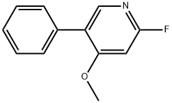 2-Fluoro-4-methoxy-5-phenylpyridine 结构式