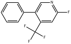 2-Fluoro-5-phenyl-4-(trifluoromethyl)pyridine 结构式