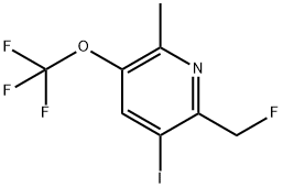 2-(Fluoromethyl)-3-iodo-6-methyl-5-(trifluoromethoxy)pyridine 结构式