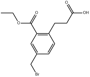 Ethyl 5-(bromomethyl)-2-(2-carboxyethyl)benzoate