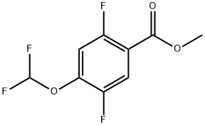 Methyl 4-(difluoromethoxy)-2,5-difluorobenzoate 结构式