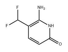 6-amino-5-(difluoromethyl)pyridin-2-ol 结构式