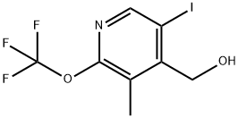 5-Iodo-3-methyl-2-(trifluoromethoxy)pyridine-4-methanol 结构式