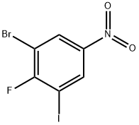 1-溴-2-氟-3-碘-5-硝基苯 结构式