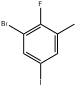 1-溴-2-氟-5-碘-3-甲基苯 结构式