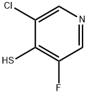 3-氯-5-氟吡啶-4-硫醇 结构式